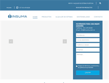 Tablet Screenshot of insuma.com.co